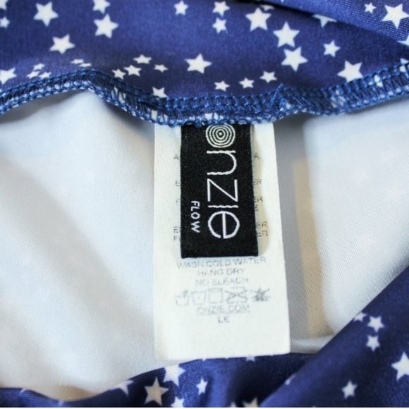 Neiman Marcus Onzie Blue Star Leggings S/M - Picture 5 of 5